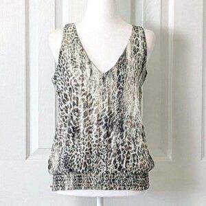 VERONICA M  Women's Sleeveless VNeck Blouse Top  Size S  Multi Print NWOT
